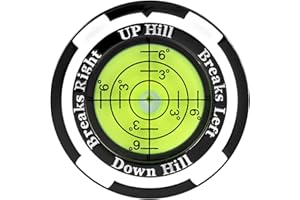 PIZVK GreenNav Pro-High Precision Golf Green Reader & Golf Ball Marker with Horizontal Bubble Level, Essential Slope & Putt Line Reading Aid, Golf Accessories for Men Women