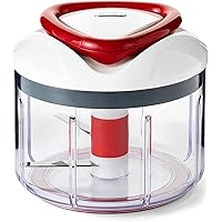 ZYLISS Easy Pull Food Chopper and Manual Food Processor - Vegetable Slicer and Dicer - Hand Held