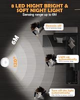 KALAHOL Motion Sensor Lights Indoor 10 Pack USB Rechargeable Cabinet Stair view 5