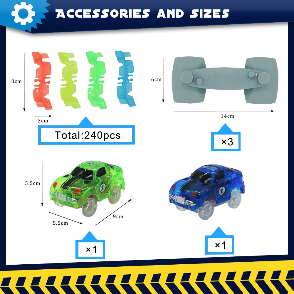 pista coches flexible
