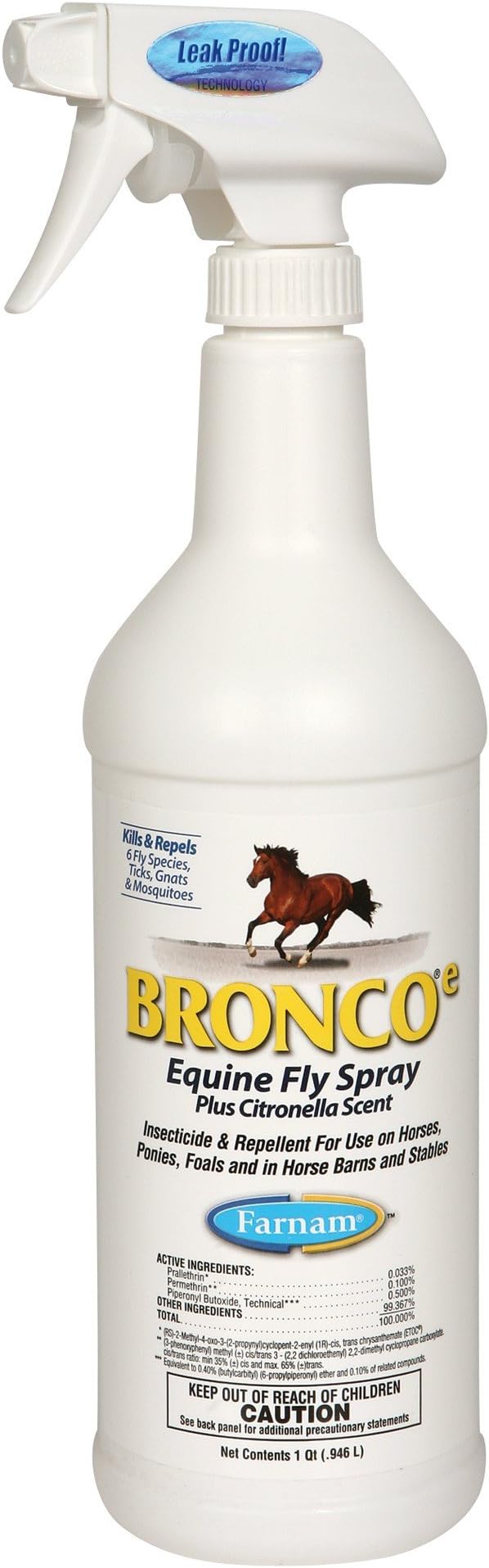 Amazon Com Bronco Equine Fly Spray 32 Oz Sports Outdoors