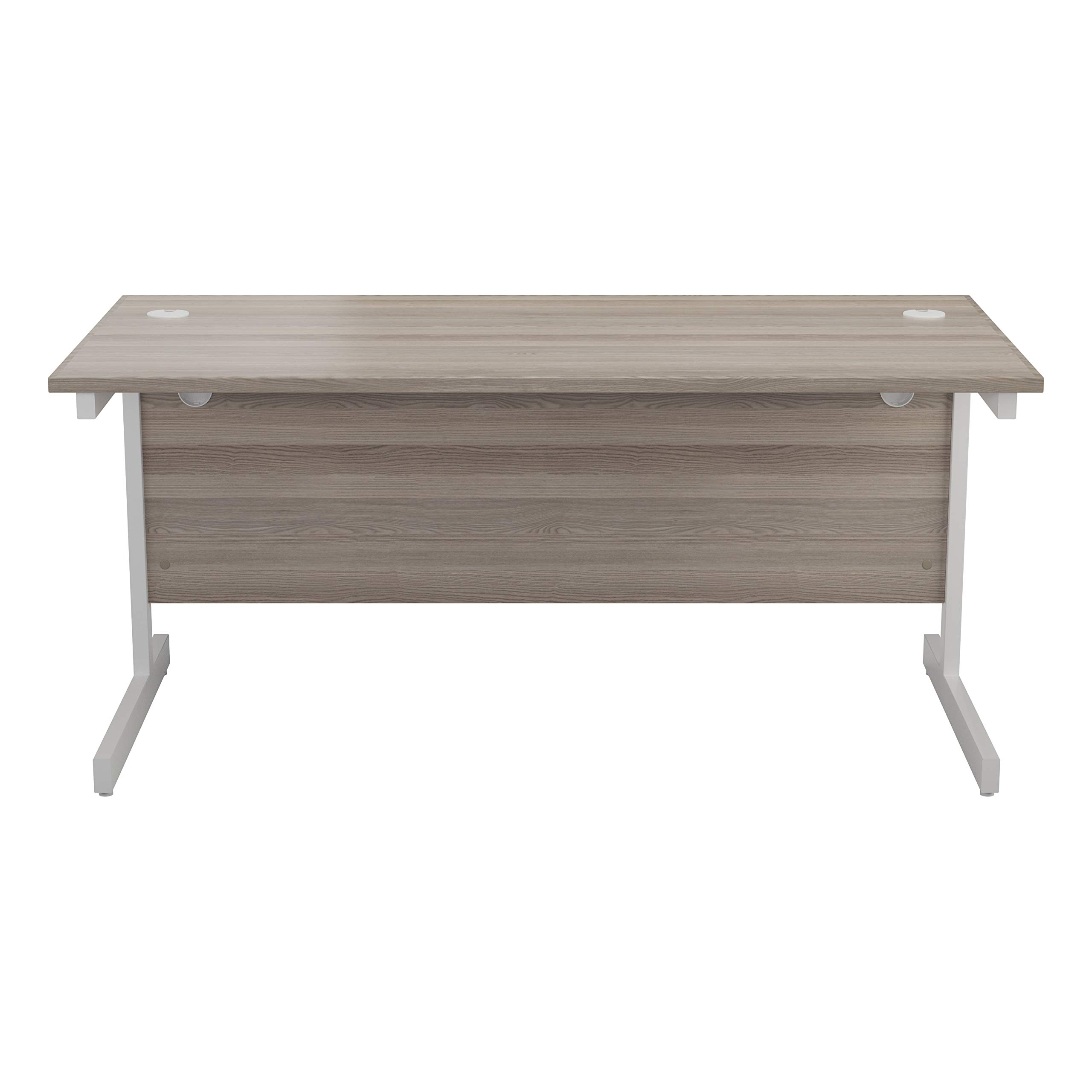 FF JEMINI 1400 RECT DESK G/OAK/WHT