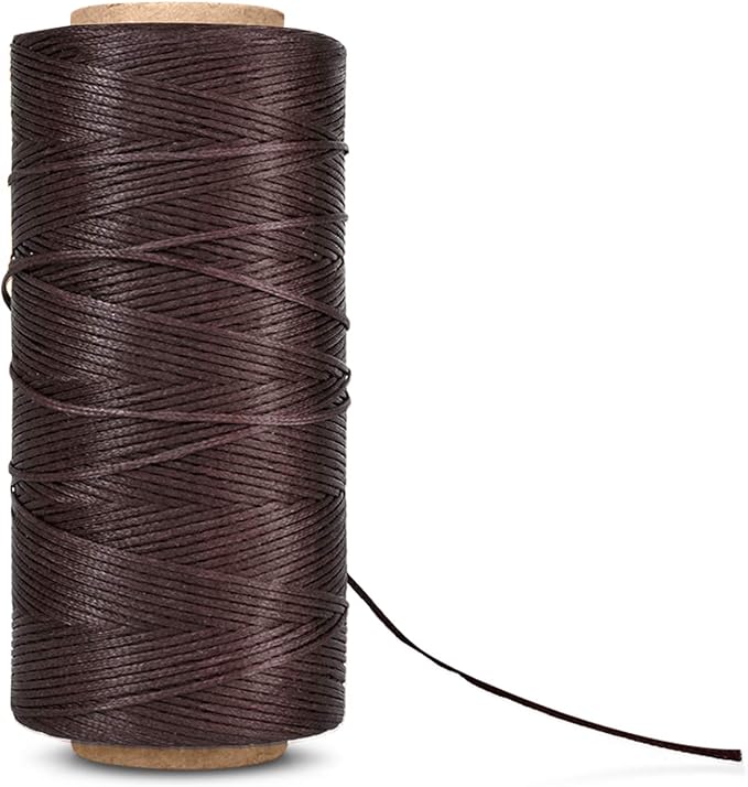 Flexzion Waxed Thread, Wax String, Coated Cord Heavy Duty Polyester