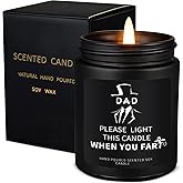 UDIKEFO Gifts for Dad, Fathers Day Christmas Birthday Dad Gifts from Daughter Son - Sandalwood Scented Candle