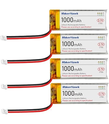 Amazon.com: Qimoo 503040 3.7V Lipo Battery 600mAh Rechargeable
