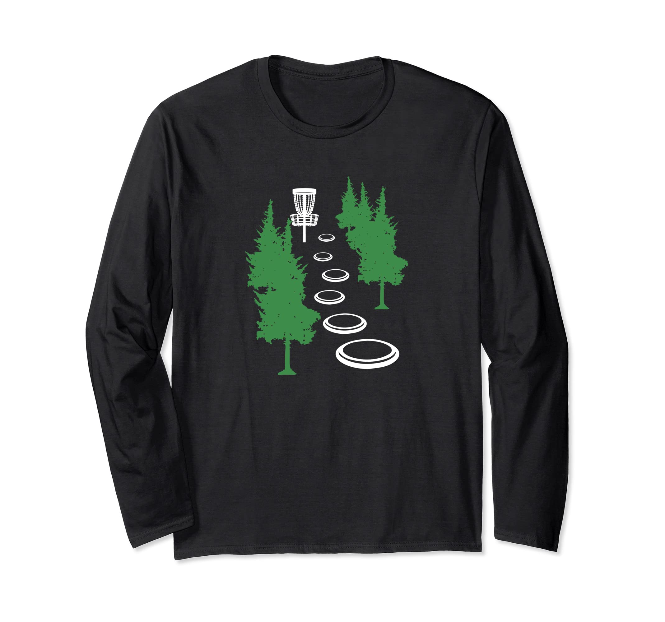 Disc Golf Basket Tree - Frolf Disc Frisbee Golf Long Sleeve T-Shirt