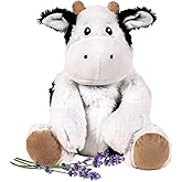 Callie Cow - Microwavable & Weighted Plush Stuffed Animal - Heated Plushie for Warmth - Cute, Soft, Cozy Toy for Adults & Children (Boys, Girls, & Toddlers) by Warm Pals