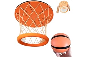 ZCAYI Hanging Indoor Basketball Hoop - Portable Ceiling Swish Indoor Mini Basketball Hoops, Funny Wall Mount Sports Bedroom & Outdoor Play Game Toys for Kids Aldult with Ball