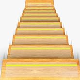 Qingluan Anti Slip Traction Treads with Glow in Dark Stripe, 15-Pack 4" X 24"