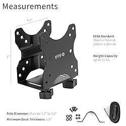 VIVO Adjustable Thin Client Mini PC Mount