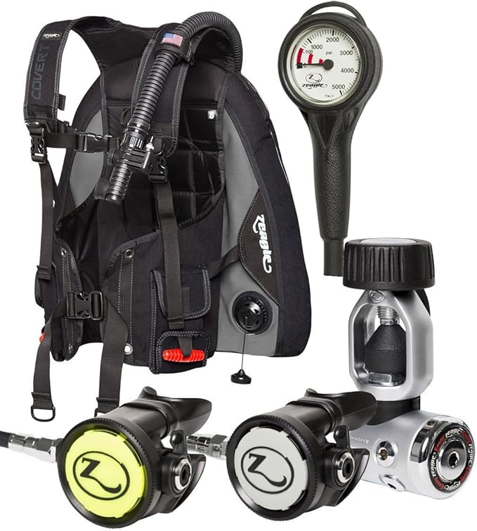Zeagle Covert BC, Scuba Regulator Complete Dive Gear
