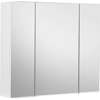 VASAGLE Medicine Cabinet Mirror, Bathroom Mirror with Storage, Bathroom Mirror Cabinet, Wall Mirror Cabinet, with Adjustable 