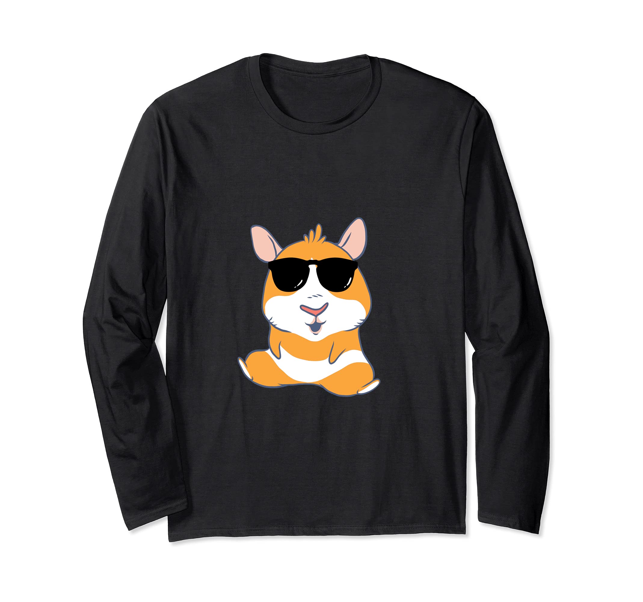cool cute Hipster Guinea Pig Sunglasses Pet Animal Long Sleeve T-Shirt