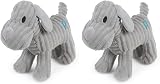 Petface Little Freddi Cord Plush Puppy Toy Pack of 2 view 1
