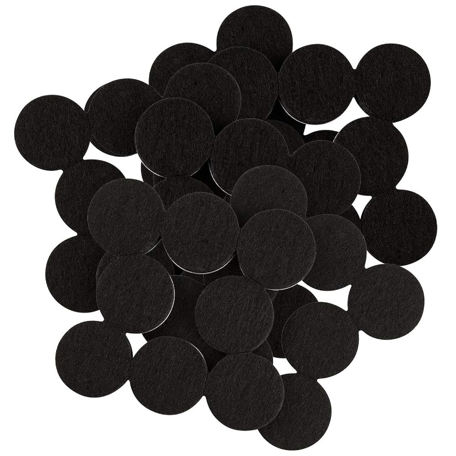 Photo 1 of SOFTTOUCH 4799095N Heavy Duty 1 Inch Felt Furniture Pads to Protect Hardwood Floors from Scratches, Black, 48 Count