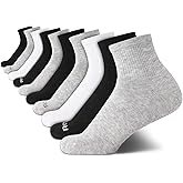 Reebok Womens Crew Socks - 10 Pack Moisture Wicking Mid Calf Crew Socks for Women - Cushioned Womens Athletic Sock (4-10)