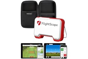 CERTIFIED BRANDS FlightScope Mevo Portable Golf Launch Monitor and Rangefinder with Real Time Data and Signature Series Case | Carry Distance, Spin Rate, Club & Ball Speed, Vertical Launch, Smash Factor, and More