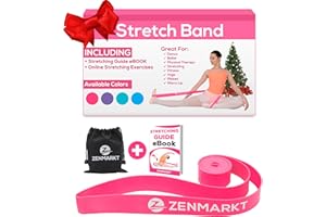 Zenmarkt Ballet Stretch Bands for Flexibility and Strength - Stretch Bands Ideal to Have as Dance Equipment in Every Competition - Suitable for Gymnastics, Cheerleading, and Pilates Training
