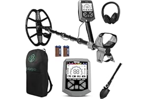 Gbnryg Metal Detector for Adults,12″ IP68 Waterproof Search Coil with High Accuracy System,Advanced DSP Chip Technology,5 Modes with LCD Backlit Display for Beach Hunting&Jewelry Finding