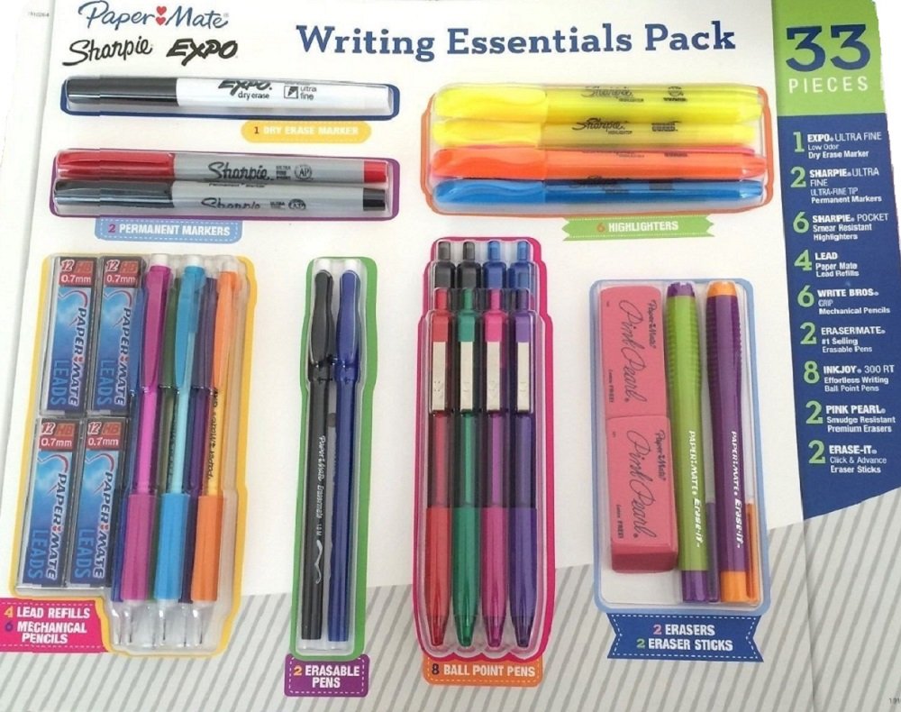 Paper Mate Writing Essentials Pack 33 Pieces by Paper Mate