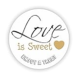 Love is Sweet Favor Stickers - Love is Sweet Enjoy