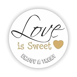 Love is Sweet Favor Stickers - Love is Sweet Enjoy
