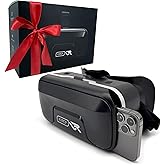 Kiiroo VR Phone Holder &ndash; Mobile VR Glasses - Fits 5.5"-7.2" Devices | iPhone, Android &amp; Windows, Adjustable IPD &amp; Focus, Glasses-Friendly, 40mm HD Aspherical Lens