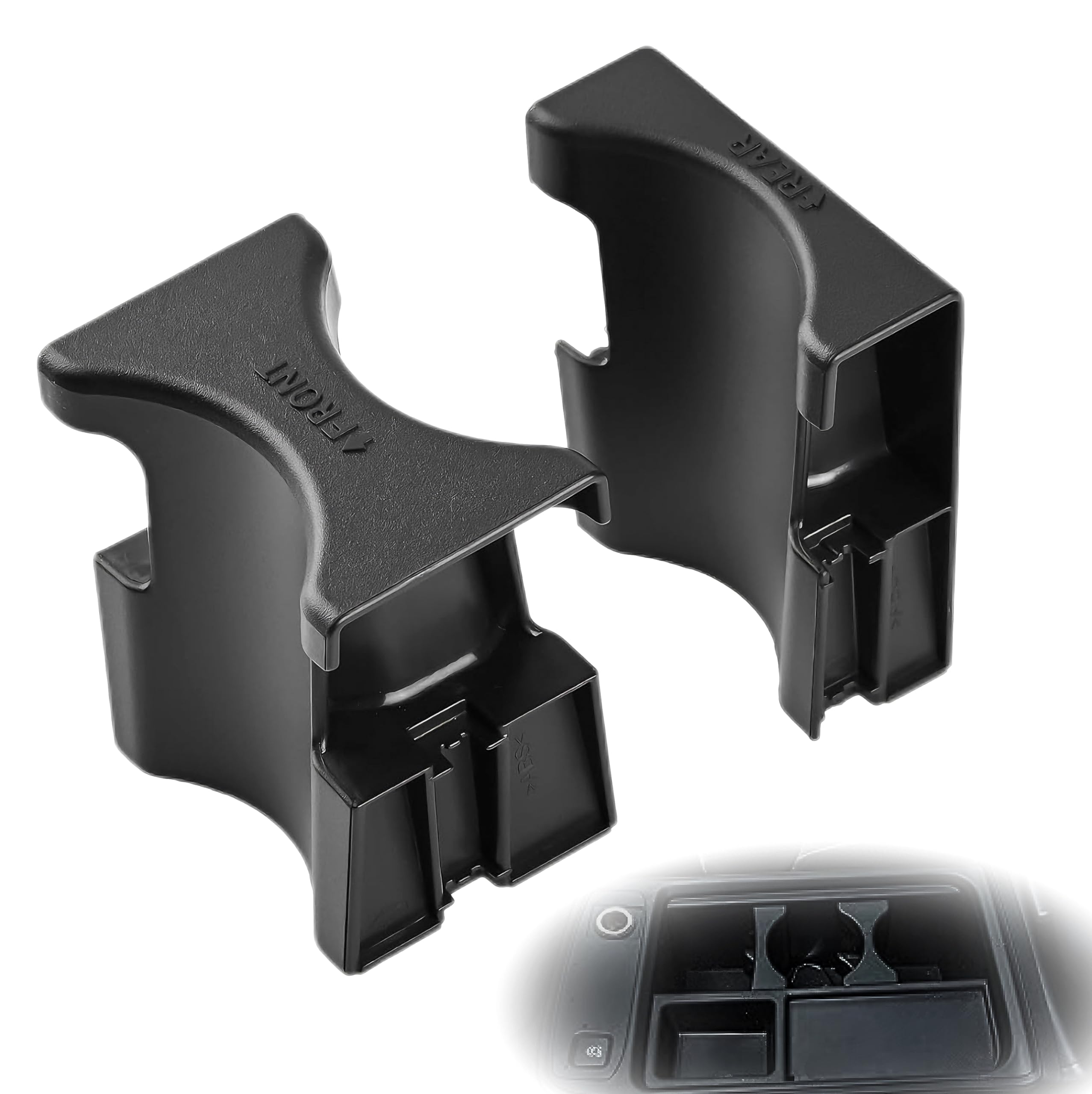 Photo 1 of Center Console Cup Holder Insert Divider Separator Compatible with Honda CR-V 2015-2016 Replacement Parts 77292-T0A-A01ZA 77293-T0A-A01ZA 77292T0AA01ZA 77293T0AA01ZA