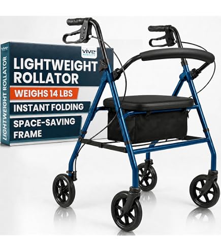Amazon.com: Hugo Mobility Portable Rollator Walker with Seat