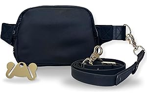 CITRUSY BOUTIQUE Hands Free Leash and Belt Bag | Black Belt Bag + Leash