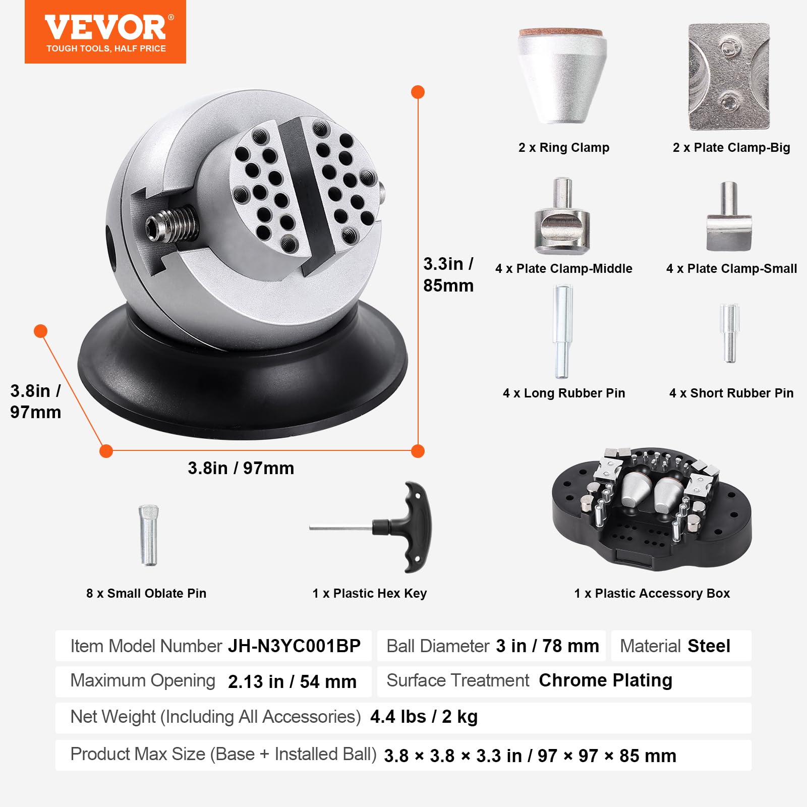 VEVOR Ball Vise, 3