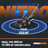 WORX WG737E 40V Brushless Cordless Lawn Mower 37cm Deck 2x4.0Ah Batteries view 2