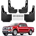 XWQZ Mud Flaps Fit for 2021 2022 2023 2024 2025 Ford F150 Accessories,Upgrade 4PCS Guard Mud Guards Splash All Weather Trucks