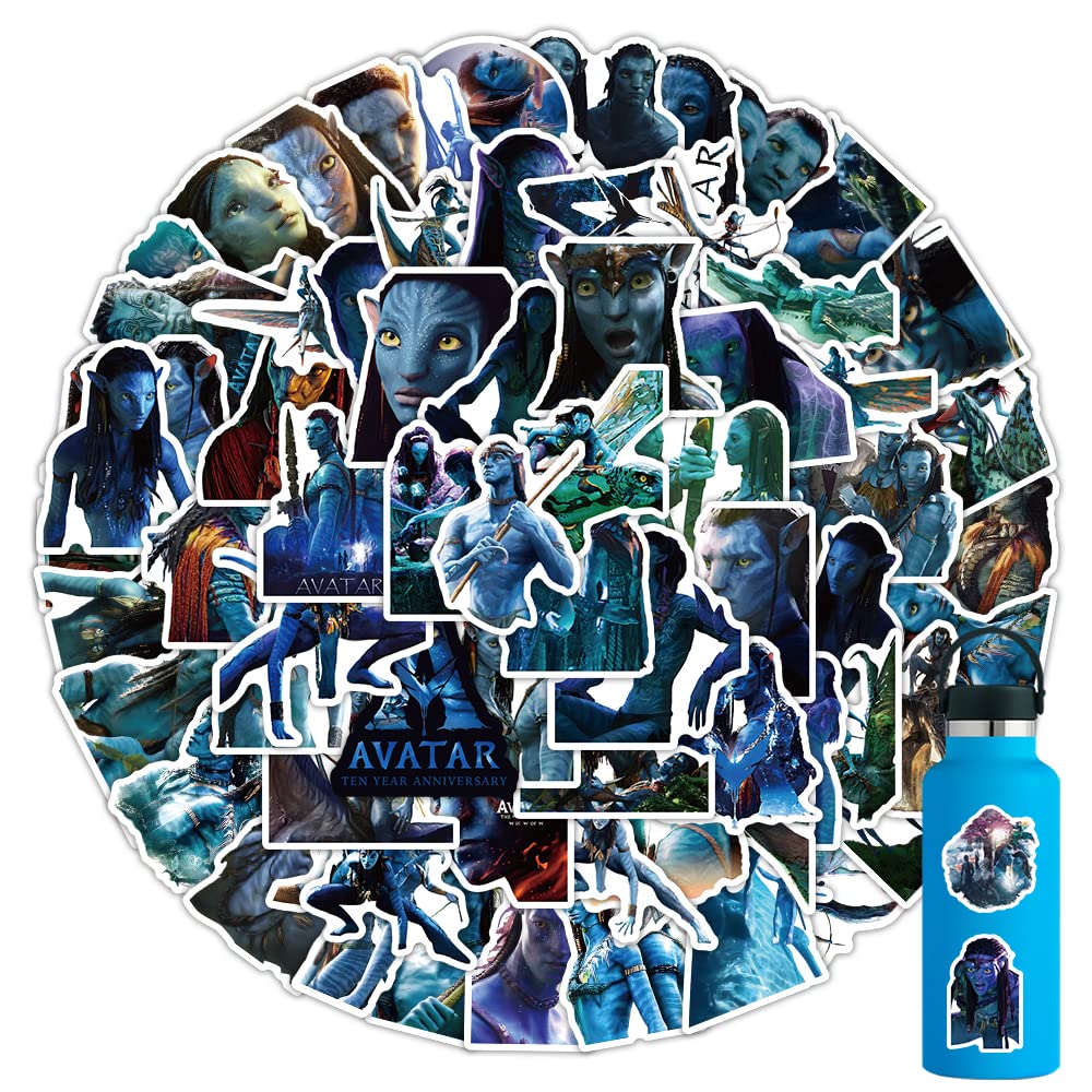 Photo 1 of 104pcs The Way of Water Stickers Pack for Water Bottles?American Movie Decals for Kids?Vinyl Waterproof American Movie Sticker for Laptop?Phone?Skateboard?Car Bumper?Gifts for Teens/Adults