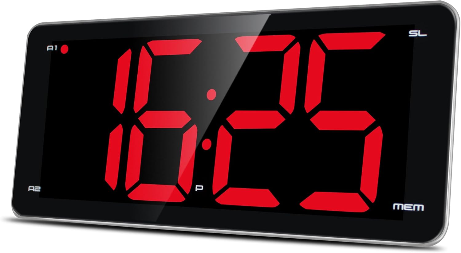 LIELONGREN Digital Alarm Clock Radio, Jumbo LED Digital Clock with 9.5