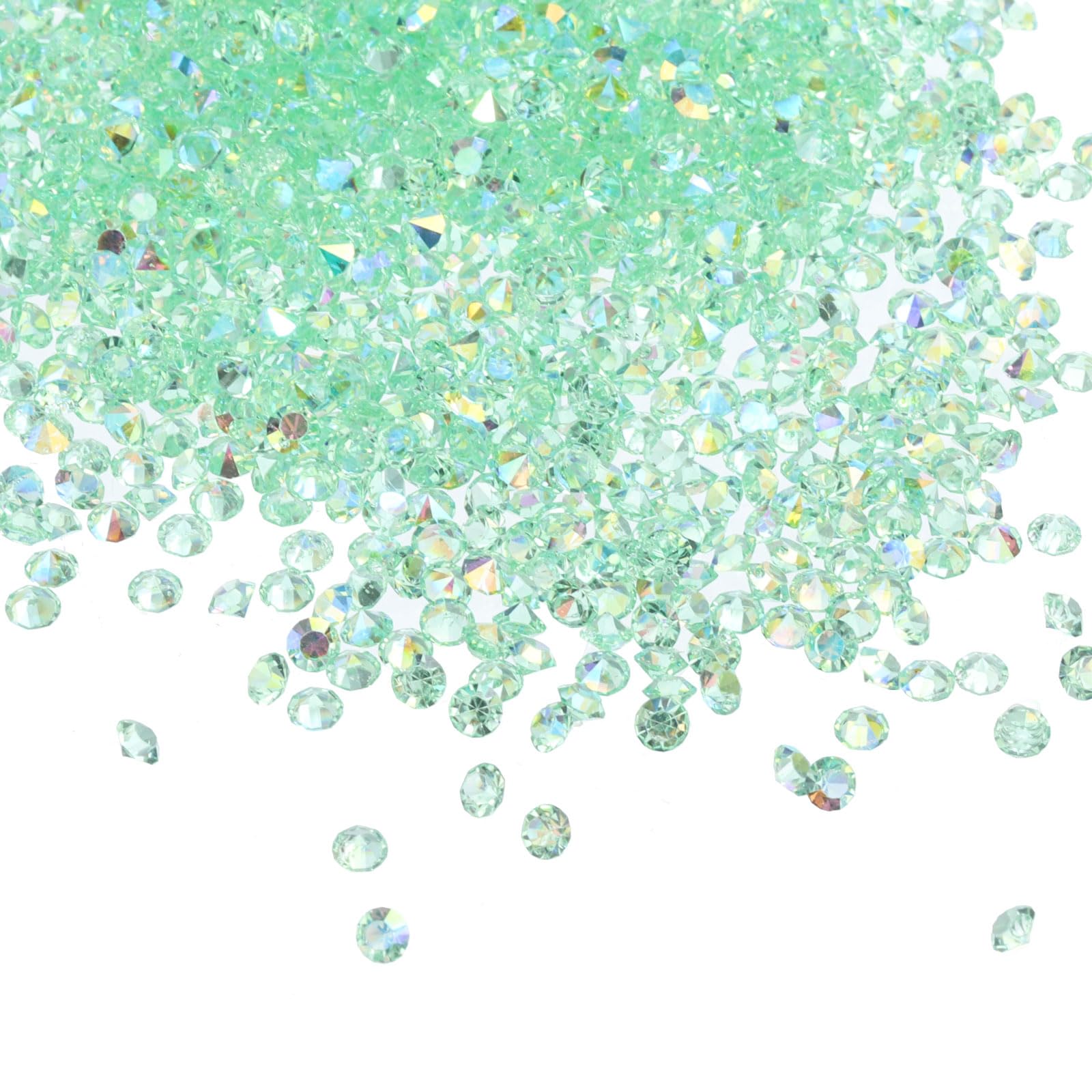 PATIKIL 14000Pcs Wedding Table Scatter Confetti Crystals 3mm Acrylic Diamonds Vase Fillers Gems for Table Centerpiece Decorations Bridal Shower Party, Lake Blue AB