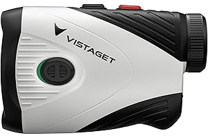 VISTAGET Golvia 30 Golf Range Finder 1200 Yards, 7X Magnification, Rangefinder with Slope On/Off, Flag Lock Vibration, Range 