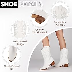 Tscoyuki Cowboy Boots for Women Western Cowgirl