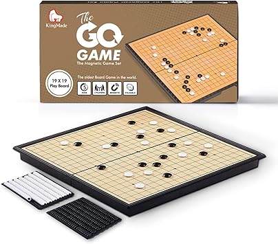 KingMade Juego de Mesa Magnetic Go | Juego de Estrategia portátil Weiqi con Piedras de plástico (11 x 11 Pulgadas): Amazon.es: Juguetes y juegos