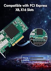 10Gb Dual LAN SFP PCI-e Network Card, Intel