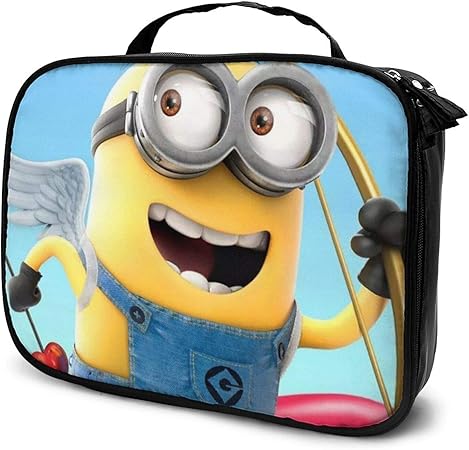 Amazon 化粧バッグ ミニオン 化粧品収納メイクポーチ トラベルポーチ バスルームポーチ 高品質 收納抜群 大容量 化粧バック 置き方が調整できる 旅行 小物 多機能 Topsky メイクボックス 通販