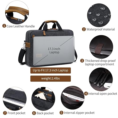 Mens Messenger Bag, Inch Laptop Backpack in