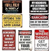 Man Cave Decor Funny Garage Signs For Men Vintage Metal Tin Signs Bar Signs For Home Bar Garage Decor For Men Mancave Accessories Signs For Wall Art Work Shop Accessories Basement 7pcs 8x12 Inch
