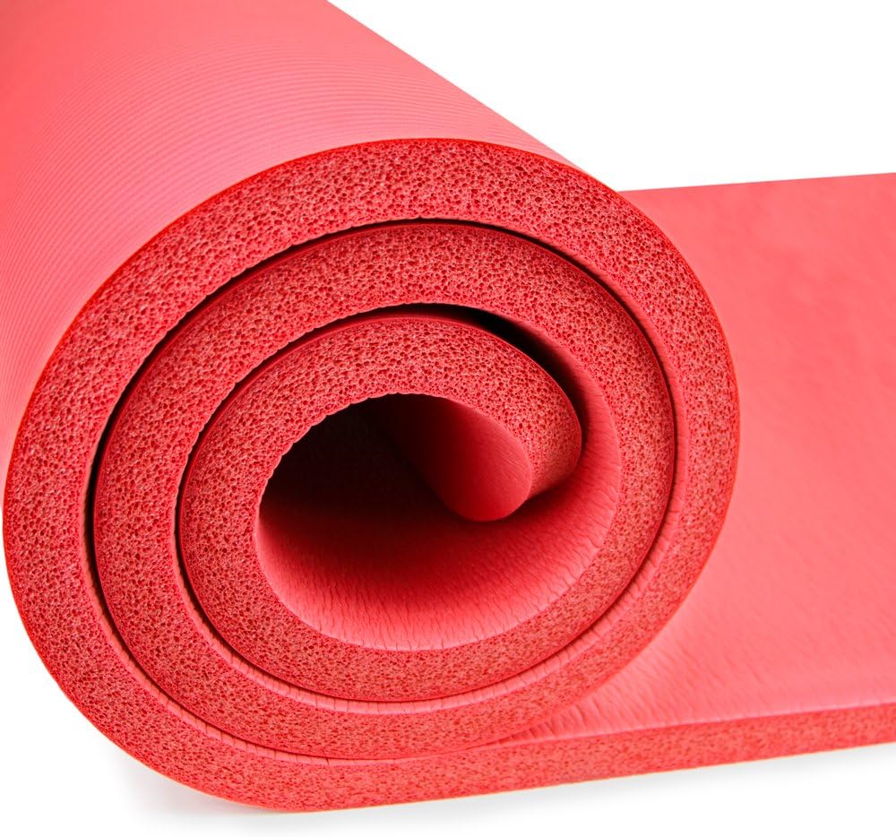 Yoga Cloud - Extra Thick 1" Exercise Mat with Shoulder Sling - 25mm Non-slip, Moisture-Resistant Foam Cushion for Pilates and Working Out - Ultra Balance & Support for Joint Health, & Physical Therapy : Sports & Outdoors