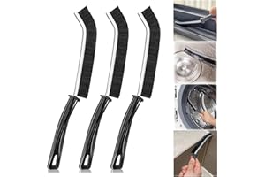 Larimuer 3Pcs Crevice Cleaning Brush, 2023 New Multifunctional Gap Cleaning Brush Tool, Hand-Held Groove Cleaning Hard-Bristled Brush for Kitchen Bathroom Sink Tile Floors Window Slots (3 Pack)