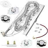 WP3387747 3387747 Dryer Heating Element Kit-Compatible With Whirlpool Cabrio Kenmore He2 Kenmore Elite He3 Maytag Dryers- GEW9250PW0 GEQ9800PW1 WD05X30818 GEQ9800PW2 GEQ9800PW1 MEDB835DW4 By TOMOON