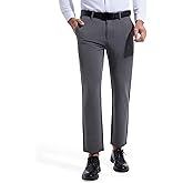 AbleTree Dress Pants for Short Men 28 Inch Inseam Slim Fit Formal Slacks Lightweight Suit Pants Business Office Work Trousers