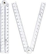 Guagua 2Pack Folding Transparent Ruler 30 cm 300 mm Clear Protractor view 1