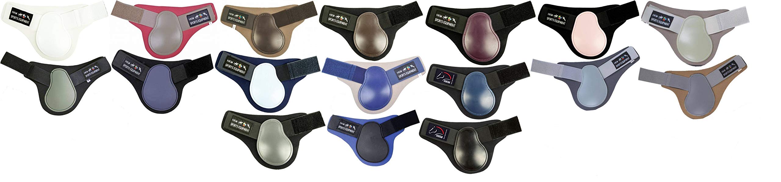 HKM 8551 Softopren Hind Leg Brushing Caps Anatomical Light Grey/Dark Grey L