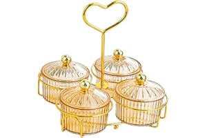 XUSIJAKQ1 Multipurpose Condiment Tray Clear Serving Bowls Bar Container Candy Dishes at Home Kitchen Dried Fruits Fruit Desse